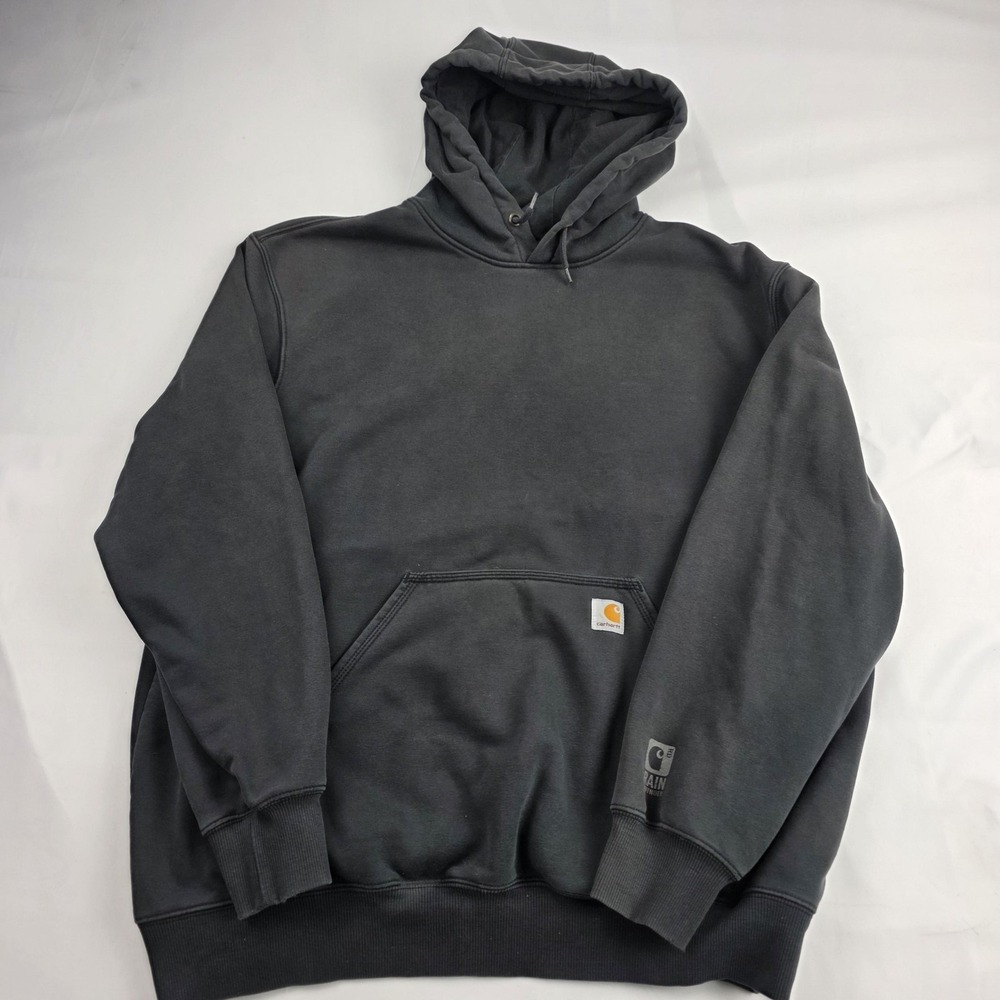 Carhartt Rain Defender Hoodie Mens XL Gray Fleece Pullover Original Fit 100615